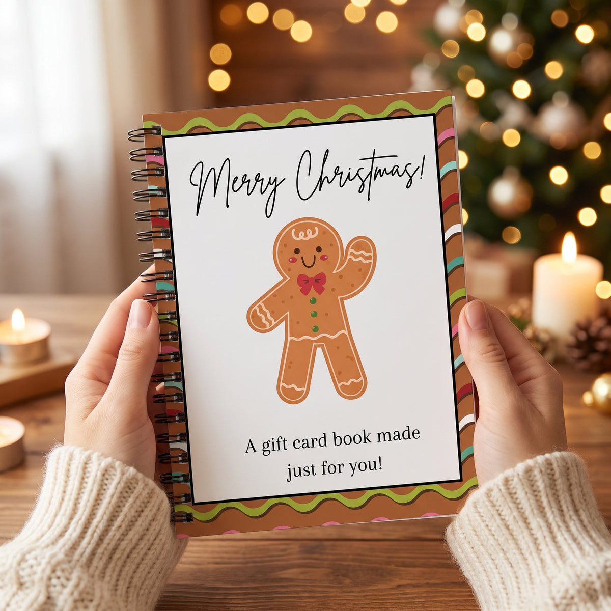 Christmas Gift Card Book, Gingerbread cover