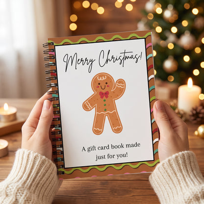 Christmas Gift Card Book, Gingerbread cover
