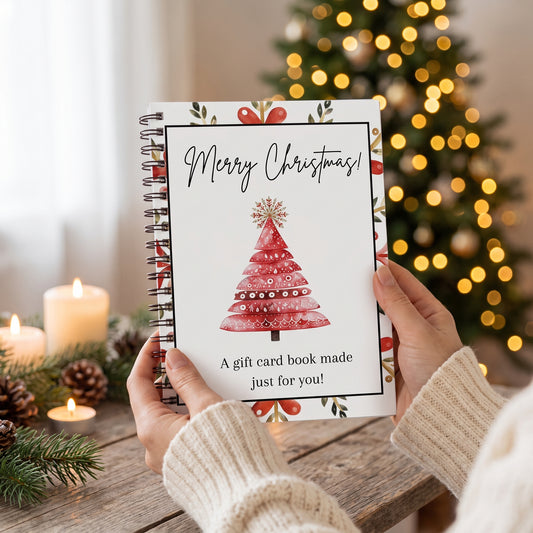 Christmas Gift Card Book, Christmas Tree cover